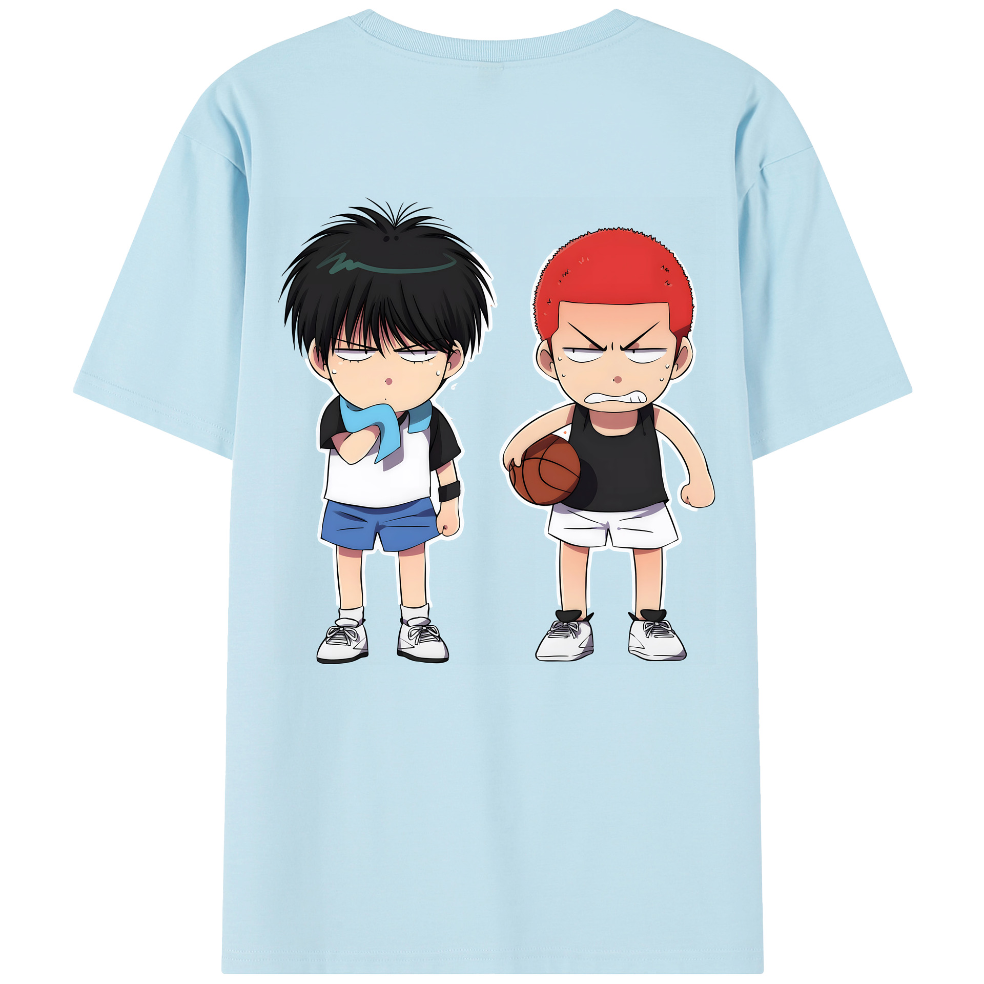 SLAM DUNK／スラムダンク 綿100％半袖Tシャツ（背面プリント）